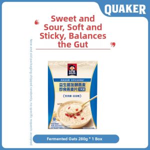 Quaker | Probiotic Fermented Oatmeal Ready to Eat Substitute Nutritious Breakfast Cereal Individual Packaging