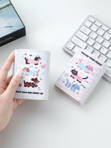 Ví Nữ Ngắn Gấp Hình Chien Béo Dễ Thương Ví Đựng Tiền Xu Ví Đựng Thẻ Cho Học Sinh Ví Da PU Mềm Hình Chien Béo