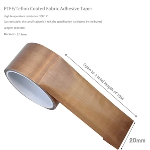 Lakban Teflon Tahan Panas Heat Tape Coklat Isolasi High Temperatur Tape Teflon Serbaguna Anti Lengket