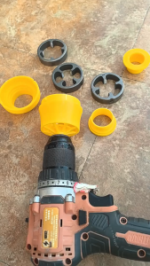 7Pcs/Set Alat Pembuat Senai Ulir Pipa Extractor Threader Kit With 1" 1/2" 3/4" Inch Dies Electric Drill Threader