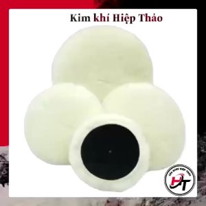 Phớt lông cừu đánh bóng ô tô xe hơi 5 món gồm 1 đế + 3 phớt 10cm và 1 bulong dùng cho máy khoan gia đình