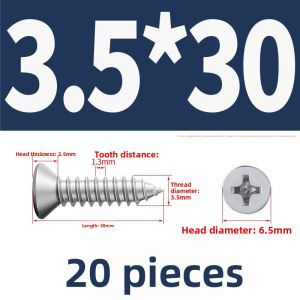 POWER&STRONG | 304 Stainless Steel Self-tapping Screws
