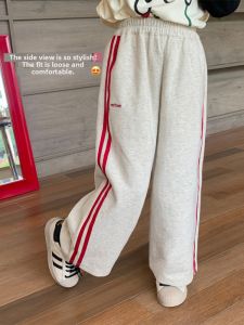 Color Block Strap Trousers Long