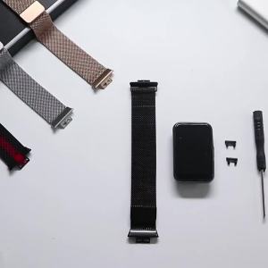 Magnetic Strap+Shiny Rhinestone Protective Case for Huawei Watch Fit 3/4 Metal Milanese Loop for Huawei Fit 4 Fit 3 Band Cover