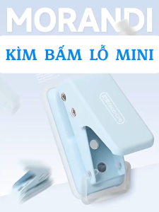 Dụng cụ bấm lỗ giấy mini đục lỗ giấy đơn làm sổ còng bullet journal văn phòng phẩm phong cách Hàn Quốc