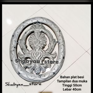 Ornamen Aksesoris Pagar Besi Klasik Ukuran 50x40cm Hiasan Pagar Besi Mewah