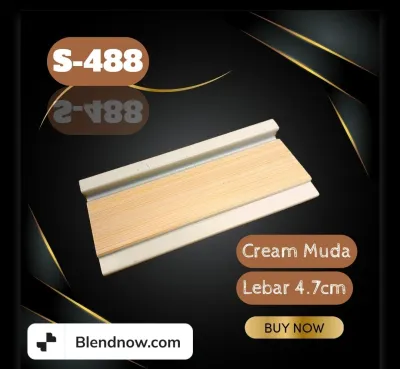 BATANGAN PIGURA FIBER PICASSO TYPE S 488/ LEBAR 4.7CM/BATANGAN FRAME/LIS PLAFON/1 METER
