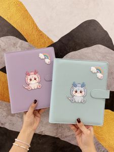 Baby Dragon Birth Certificate Protection Cover Leather Document Bag Storage Family Card Holder Passport Vaccination Marriage License