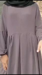 KV.GROSIR Gamis Joline Crinkle Airflow | Gamis Basic Babydoll Crinkle | Dress Remaja Polos Basic Simpel Crinkle Airflow