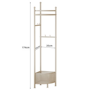 Corner Wardrobe Stand Multi-functional Dirty Clothes Basket Clothes Hanger