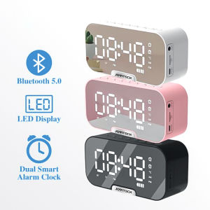 ลำโพงบลูทูธ เป็นไปเรื่อง ลำโพงนาฬิกาปลูก บลูทูธไร้สายแบบพกพา คุณสมบัติของเรา: ลำโพงบลูทูธมัลติฟังก์ชั่น พร้อม วิทยุ FM เบสไร้สายมินิสเตอริโอ LED F64