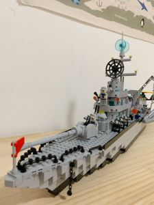 1560Pcs Building Blocks Warship Aircraft Carrier Army Set Puzzle Toys with Large Gift Box for Boys