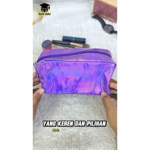 Pouch hologram/ Tas Kosmetik Travel Bag Dompet Wanita