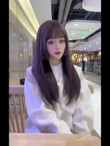 [TẶNG LƯỚI] Tóc giả nữ nguyên đầu thẳng dài mái hime - TG001