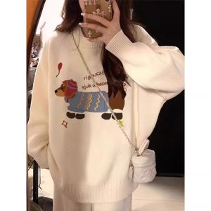 LIREGONGZHU | Áo Sweater Len cho Bé Gái