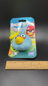 Angry Birds Plush Backpack Clip The Blue Bird Commonwealth toy ตุ๊กตา ห้อยกระเป๋า เป้ งานน่ารักมาก