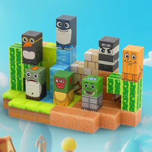 Tung Tung Sahur Figures magnetic Block Tralalero Tralala Brainrot Build DIY STEM Sensory Toys for Toddler Birthday Gift