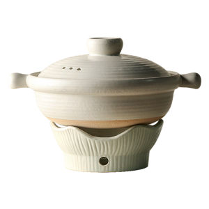 Japanese Style Ceramic Sand Pot High Temperature Resistant with Lid for Home Use Soup And Stew Pot Heated Dry Pot Rice Cooker Hotel Diningware