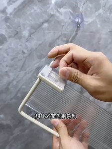 Kệ Đựng Đồ Dùng Đa Năng Khung Thép Tấm Acrylic Trong Suốt Kèm Miếng Dán DL