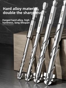 New Sharp Cross Tooth Drill Concrete Tile Alloy Tungsten Steel Wear Resistant Dry Wet Use Hole Saw for Home Furniture Accessories