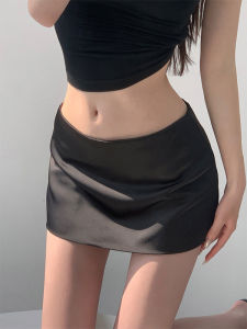 Alluring Satin Mini Skirt