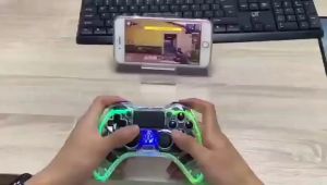 P05 Wireless Controller Cool Black Transparent Body LED Colorful Lamp Multi Platform Gamepad