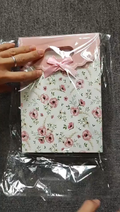 Paper Bag Pita Motif | Paper Bag Non Windows Kado Souvenir Goodiebag Ulang Tahun | Paperbag Kraft Tutup Pita | Handbag Tas Tenteng