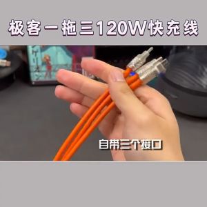 Cáp sạc nhanh 3 đầu TypeC Lingting và Micro Thiết kế dây Sillicon siêu bền An toàn cho người dùng