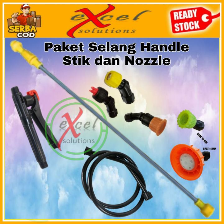 sparepart sprayer elektrik selang stop kran stik nozzle spuyer | Lazada ...