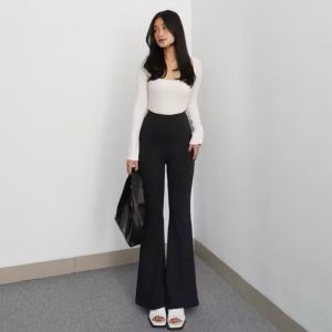 Flare Pants - Highwaist Flare Pants - Celana Kulot Semi Cutbray Wanita