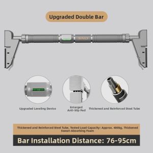 MLZH | Indoor Pull-Up Bar for Home No-Drilling Required Wall or Door Installation