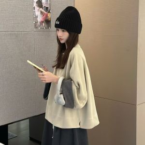 La Chapelle | Áo Hoodie Cổ Tròn Tay Loe Phong Cách Thoáng Mát Lanxiabei cho Phụ Nữ Mùa Thu Đông