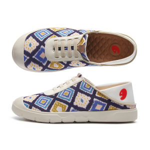 UIN Cadiz 7ผู้หญิงศิลปะวาดรองเท้าเดินทางรองเท้าส้นเตี้ยทรงสลิปออน Comfort รองเท้าผ้าใบน้ำหนักเบา