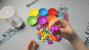 MEKANSM Mainan Edukasi Sortir Warna Pengelompokan Warna Klasifikasi Warna Mainan Pengenalan Warna Dan Jumlah