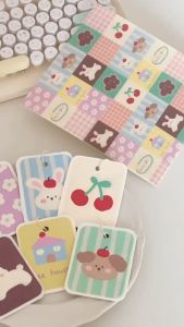 พร้อมส่ง ฟองน้ำทำความสะอาด ฟองน้ำล้างจาน เยื่อไม้ไผ่ ใยขัด อเนกประสงค์ ลายน่ารัก ใช้ซำ้ได้ บีบอัด