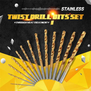 Mata Bor Besi Set 13 Pcs 1.5mm - 6.5 mm Mata Bor HSS Twist Drill Kayu Mata bor Set Kayu Drill Bit  15mm 2mm 25mm 3mm 32mm 35mm 4mm 45mm 48mm 5mm 55mm 6mm 65mm / Ukir Pahat Kayu Plastik Tembok Dinding Beton / Mata Bor Besi Set Lengkap Murah