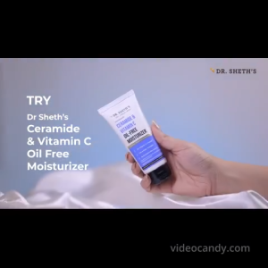 Dr. Sheths Ceramide & Vitamin C Oil Free Lightweight Moisturizer to Hydrate & Brighten Skin with Vitamin C Ceramide & Ashwagandha Daily Use Cream for Oily Skin 50g