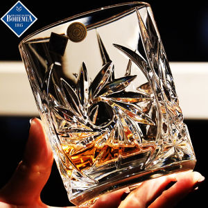 Bohemia Crystal Glass Whiskey Shot Glasses Beer Cups European Style Pure Color Beverage Cups for Dining And Entertainment