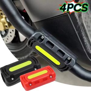 4PCS Motorcycle Bumper Anti-Collision Bar with Reflective Sticker Universal Engine Bumper Anti-Fall Protection Block Electric Vehicle Motorcycle Accessories