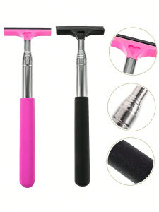 1 retractable car windshield cleaning brush car rearview mirror rubber scraper keep your car clean and shiny!