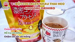 BỘT COLLAGEN NHAU THAI HEO 60000MG ORIHIRO (GÓI 120GR)