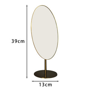 High Definition Luxury Tabletop Jewelry Mirror Stainless Steel Stand Design for Jewelry Store Luxury Beauty Mirror Hot Sale