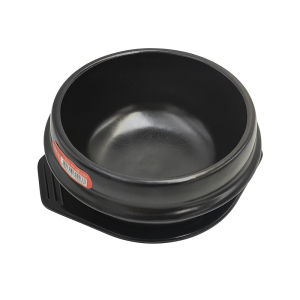 KyunGSan Ceramic Stone Pot for Korean Restaurant Special Rice Stir-Fry Soup Pot High Temperature Baked round Bottom 14cm Diameter