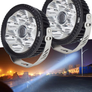 Đèn Pha LED 5 Inch 2 Chiếc Tích Hợp Laser Projector Dành Cho Xe Hơi Off-road Đèn Phụ 4x4 Xe Máy ATV UTV - Combo Beam IP67