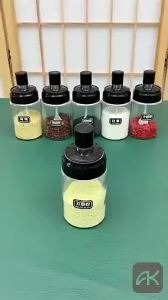 Botol Bumbu Dapur Toples Bumbu Dapur Tempat Bumbu Tabur Kaca Tebal Serbaguna