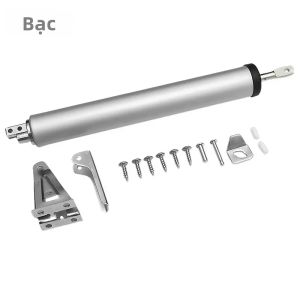 Thiết Bị Đóng Cửa Tự Động Bằng Khí Nén Hạng Nặng 35kg Đóng Mềm Có Thể Điều Chỉnh Tốc Độ Hợp Kim Nhôm Chặn Cửa Bảo Vệ Cửa Phần Cứng Giữ Cửa