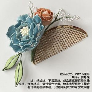 Heritage DIY Floral Hairpin Material Kit Ancient Chinese Style Hanfu Accessories Comprehensive Set for Fashionable Ornaments