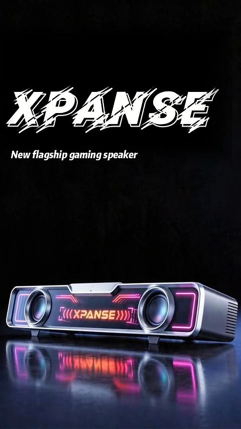 XPANSE X-Phantom Audio Desktop Speaker HiFi Stereo RGB Dynamic Light Bluetooth / 2-in-1 Mic&Speaker