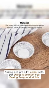 20Pcs Aluminum Foil Baking Trays and Molds: Versatile Cooking Tools