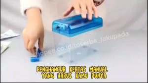 COD Penghancur Kertas Manual CD Card Hand Paper Shredder 4.5L - WST-123